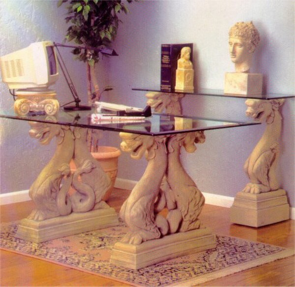 Dragon Dining Table Base Oriental